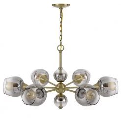 Pendleton 6 -Light Antique Brass Metal Chandelier With Shade by CAL Lighting
