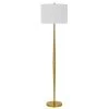 62 in. Antique Brass Metal Indoor Metal Floor Lamp with Shade by CAL Lighting