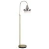 61 in. Antique Brass Metal Floor Lamp With Shade by CAL Lighting