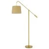 60 in. Antique Brass Floor Lamp with Burlap Shade by CAL Lighting