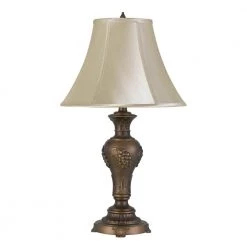 Cavan 26 in. H Antique Brass Aluminum Cast Table Lamp by CAL Lighting