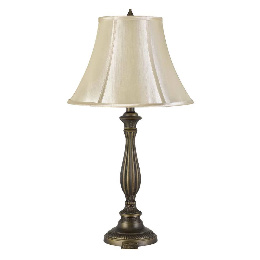 Meath 28 in. H Antique Brass Aluminum Cast Table Lamp by CAL Lighting