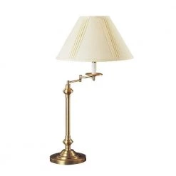 29 in. Antique Brass Metal Swing Arm Table/Desk Lamp by CAL Lighting