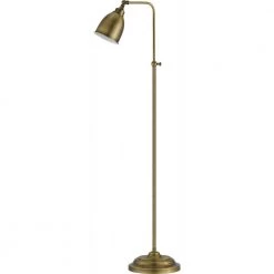 62 in. Antique Bronze Metal Adjustable Pharmacy Floor Lamp by CAL Lighting