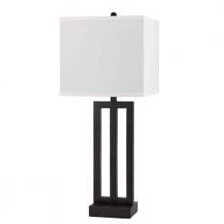 29 in. Dark Bronze Metal Nightstand Lamp with Shade by CAL Lighting