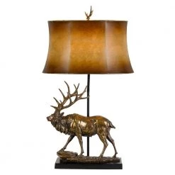 31.3 in. H Antique Bronze Resin Table Lamp by CAL Lighting