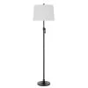 62 in. Antique Silver Floor Lamp with Adjustable Height by CAL Lighting