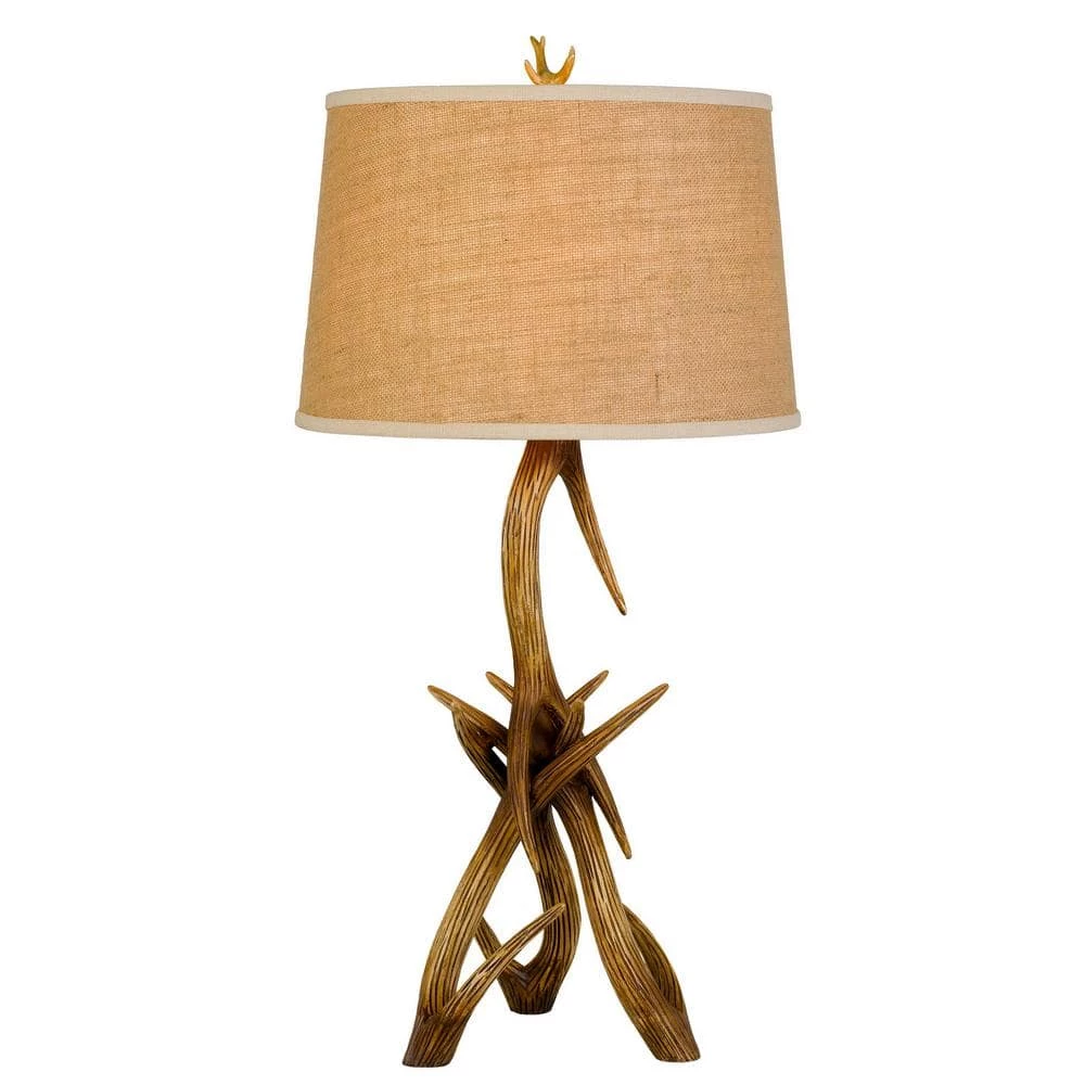 33.25 in. H Antler Resin Table Lamp by CAL Lighting