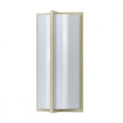 5-7/8 in. x 12-1/4 in. x 3-1/2 in. 18-Watt 1-Light Beige Metal Wall Lamp by CAL Lighting
