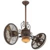 Traditional Gyro 42 in. Integrated LED Indoor Belcaro Walnut Ceiling Fan with Wall Control by MINKA-AIRE