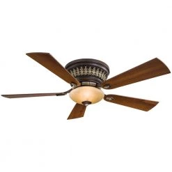 Calais 52 in. Integrated LED Indoor Belcaro Walnut Ceiling Fan with Wall Control by MINKA-AIRE