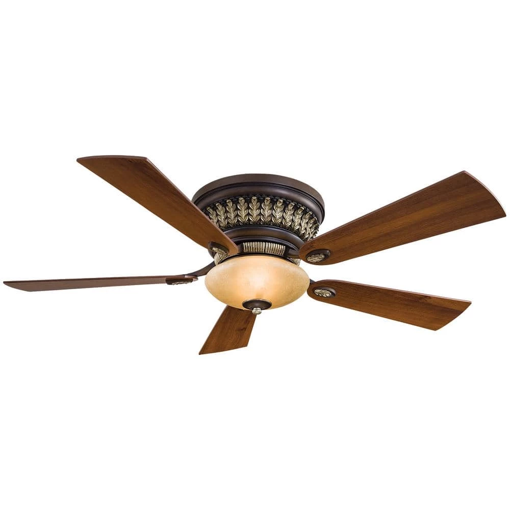 Calais 52 in. Integrated LED Indoor Belcaro Walnut Ceiling Fan with Wall Control by MINKA-AIRE
