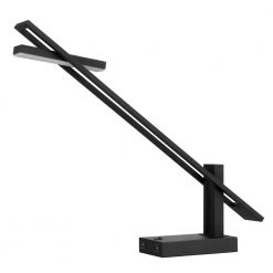 23 in. Black Metal Desk Lamp with Adjustable Light Panel by CAL Lighting