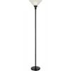 70 in. Black Metal Torchiere with glass shade by CAL Lighting