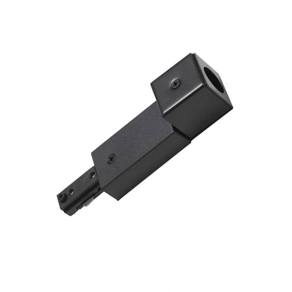 1.5 in. Black Metal Live End Connector with Conduit Fitter by CAL Lighting