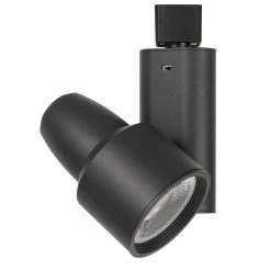 1-Light Black Integrated LED Fixed Track Step Head by CAL Lighting