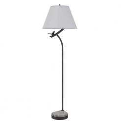 60 in. Black Iron Finish Metal Floor Lamp with Organic Design by CAL Lighting