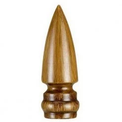 3 in. Brown Pointed Resin Lamp Finial by CAL Lighting