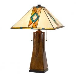 25 in. Brown Resin Indoor Table Lamp with Shade by CAL Lighting