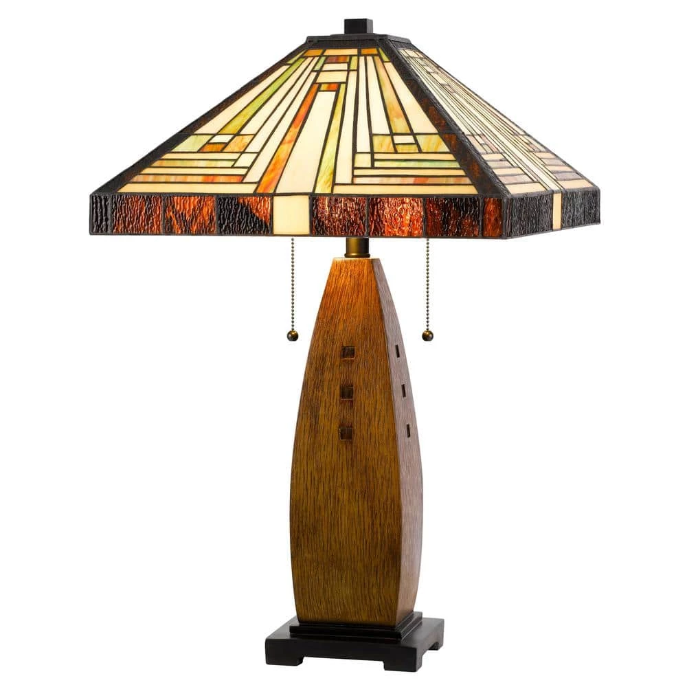 27 in. Brown Resin Table Lamp with Shade by CAL Lighting