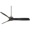 Aviation 60 in. Indoor Brushed Nickel and Coal Ceiling Fan with Remote Control by MINKA-AIRE