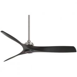 Aviation 60 in. Indoor Brushed Nickel and Coal Ceiling Fan with Remote Control by MINKA-AIRE