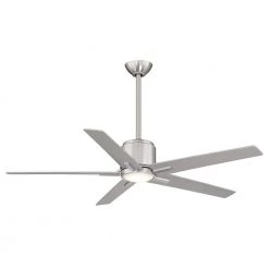 Savinci 54 in. LED Indoor Brushed Nickel Ceiling Fan with Remote by MINKA-AIRE