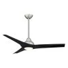Trislander 52 in. LED Indoor Brushed Nickel Ceiling Fan with Remote by MINKA-AIRE