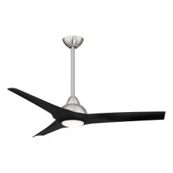 Trislander 52 in. LED Indoor Brushed Nickel Ceiling Fan with Remote by MINKA-AIRE