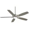 Kelvyn 52 in. Integrated CCT LED Indoor Brushed Nickel Ceiling Fan with Remote by MINKA-AIRE