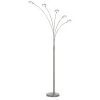 72 in. Cremona Brushed Steel Metal Arc Floor Lamp by CAL Lighting