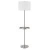 62 in. Metal Floor Lamp with Metal Tray Table by CAL Lighting