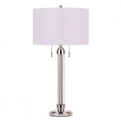 31 in. H Brushed Steel Metal Table Lamp by CAL Lighting