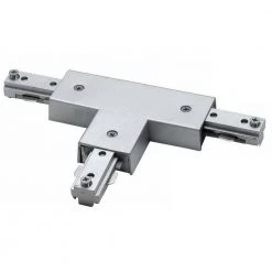 0.8 in. Tall T-Shape Metal Connector in Brushed Steel by CAL Lighting