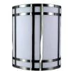 LA-162-BS 10 1/2 in. x 9 In.PLC 1 Light Wall Lamp In Brushed Steel Finish by CAL Lighting