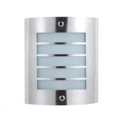 10 in. x 81/2 in. in Brushed Steel PLC Wall Lamp by CAL Lighting