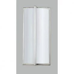 5-7/8 in. x 12-1/4 in. x 3-1/2 in. 18-Watt 1-Light Brushed Steel Metal Wall Lamp by CAL Lighting