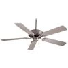 Contractor 52 in. Indoor Brushed Steel Ceiling Fan by MINKA-AIRE