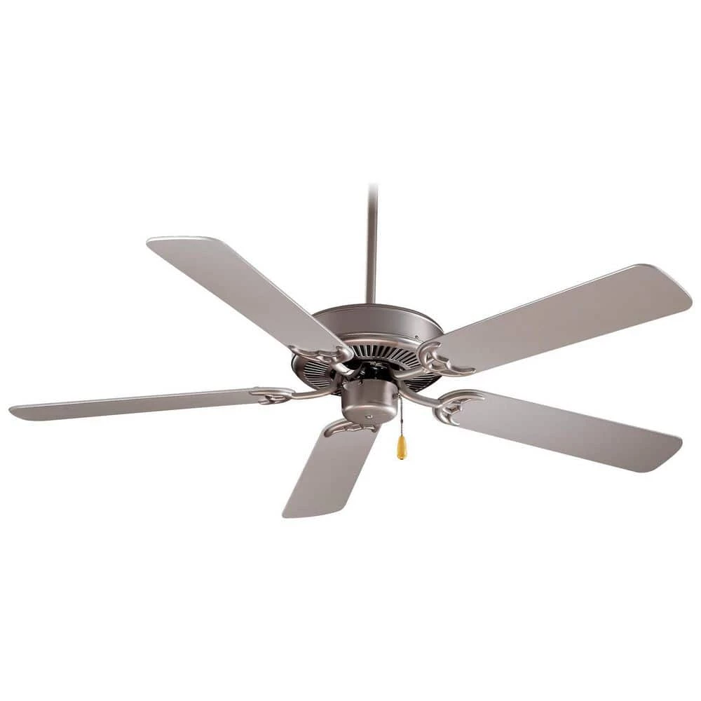 Contractor 52 in. Indoor Brushed Steel Ceiling Fan by MINKA-AIRE