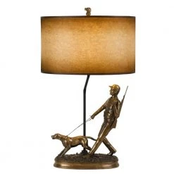 30 in. Resin Table Lamp in Bronze Finish by CAL Lighting