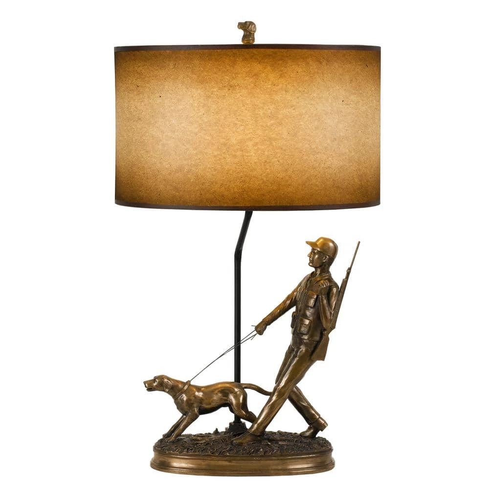 30 in. Resin Table Lamp in Bronze Finish by CAL Lighting
