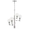 Milbank 4-Light Chrome Metal Chandelier With Shade by CAL Lighting