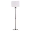 60 in. H Brushed Steel Metal Floor Lamp with Pull-Chain Switch Mechanism by CAL Lighting