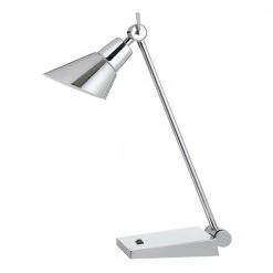 20 in. Chrome Metal Table/Desk Lamp by CAL Lighting