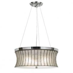1-Light Hardwire Multi Color/Chrome Ceiling Mount Pendant by CAL Lighting
