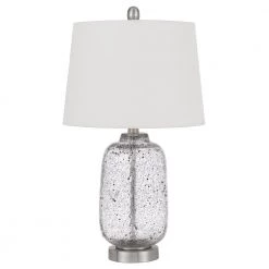23 in. Clear Glass Table Lamp with Taper Drum Shade by CAL Lighting