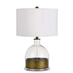 24.7 in. H Clear Glass Table Lamp by CAL Lighting