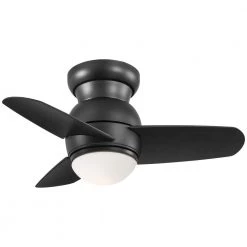 Spacesaver 26 in. Integrated LED Indoor Coal Ceiling Fan with Wall Control by MINKA-AIRE