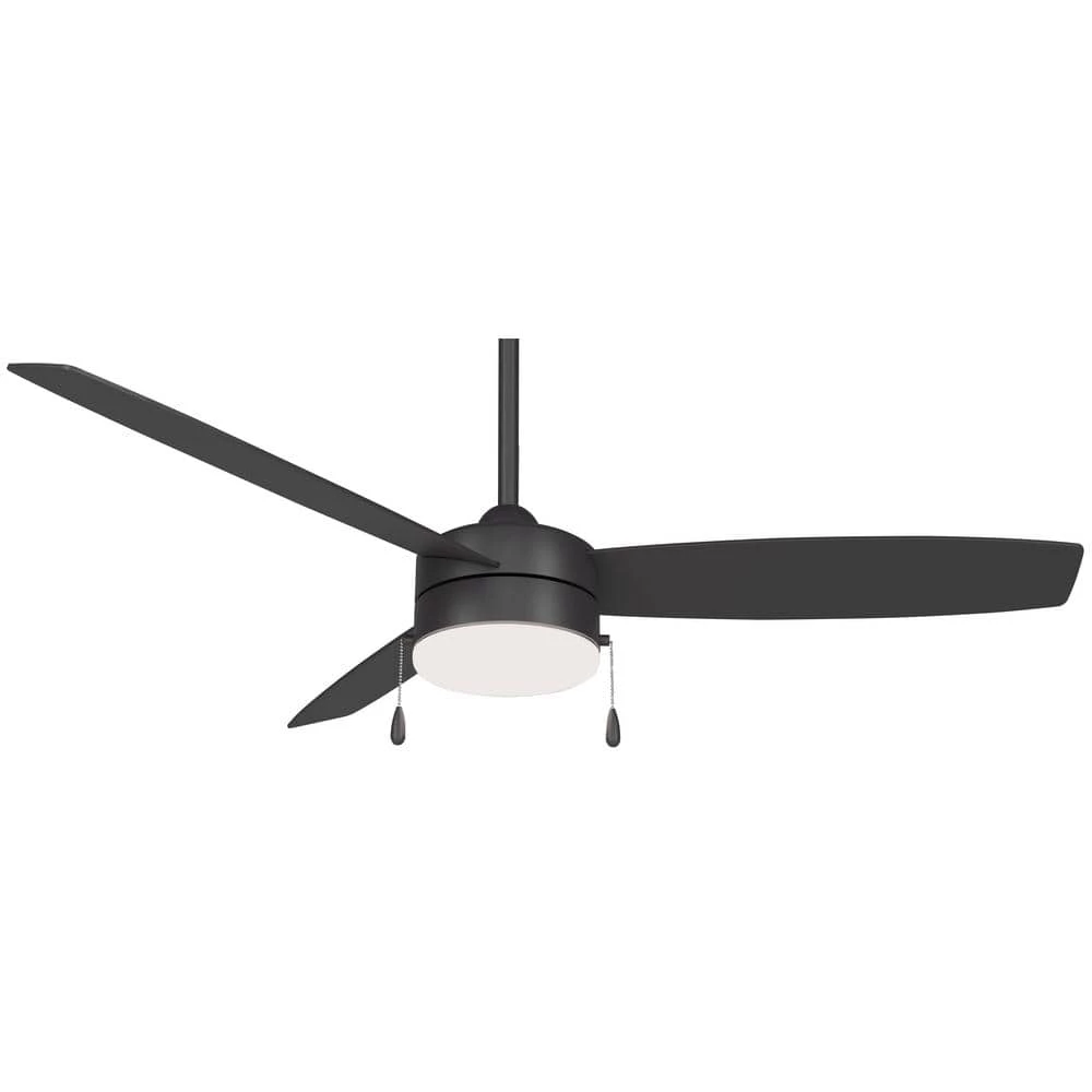 Airetor III 54 in. Integrated LED Indoor Coal Ceiling Fan with Light by MINKA-AIRE