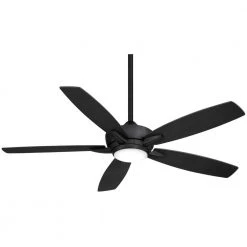 Kelvyn 52 in. Integrated CCT LED Indoor Coal Ceiling Fan with Remote by MINKA-AIRE